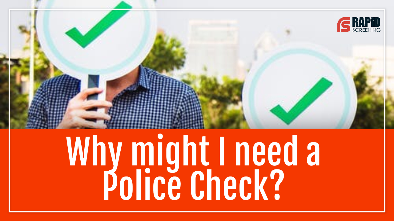 To get a Police Check or to NOT get a Police Check?
